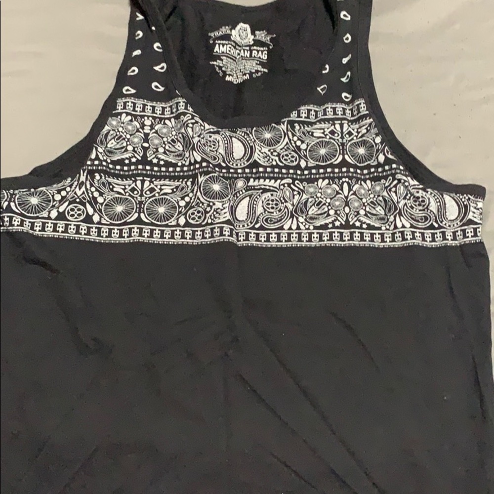 Black tank top